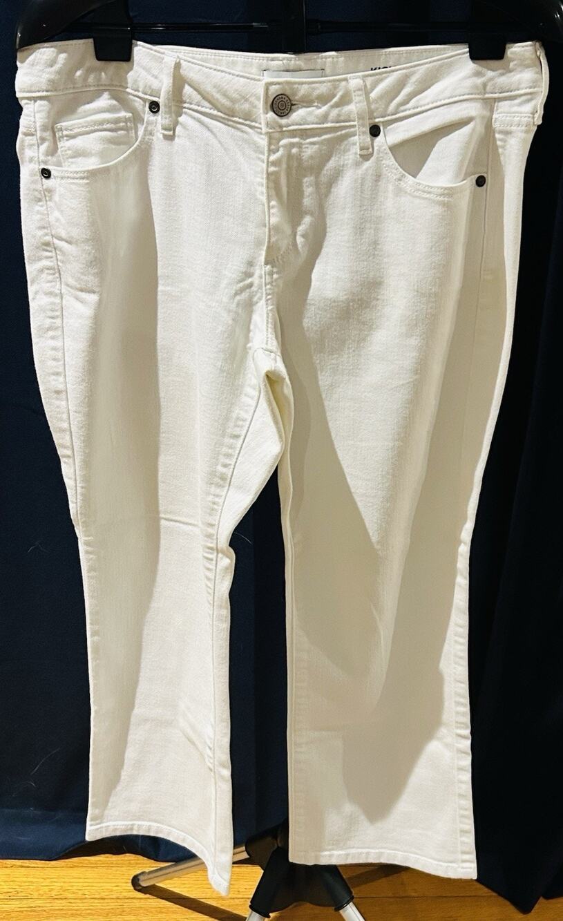 Sonoma Kick Crop White Denim Jeans Women's size 12